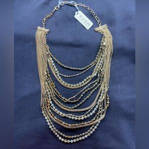 Twelve Strand beaded and chain necklace!
